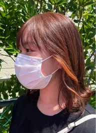 🌼 「さりげないのに可愛い。ワタシだけのインナーカラー」「派手すぎないけど遊びたい」(全体カラー+ポイントブリーチ込)