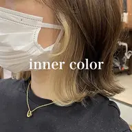カット✂️部分ブリーチ✨部分カラー(メンズ、レディース👌)インナーカラー、前髪ブリーチ、表面ハイライト、白髪ぼかし!
