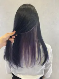 インナーカラー(ケアブリーチ+オンカラー)+トリートメント/追加カット+2750/肩下の長さからの方はこちらで🫧