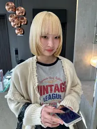 【オールセット】カット＋ケアブリーチ＋2STEPトリートメント