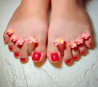 オフなし　フットネイル　ワンカラー