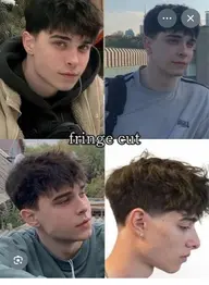 フリンジカット　テーパーフェード