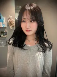 ワンカラー➕毛先カット➕髪質改善（モデル様）
