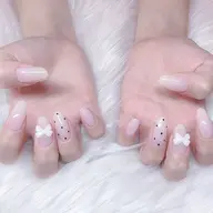 【自爪】シンプルカワイイ⟡.·*.4本アート‎𖤐 ̖́-‬オフケア込