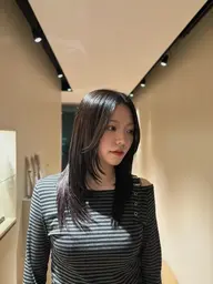 似合わせロングカット＋顔まわりデザイン✨