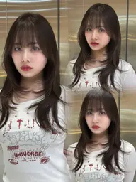 【ロング​〜​ミディアムの方クーポン】韓国本場直伝の似合わせレイヤーカット🇰🇷➕2STEPトリートメント🩶