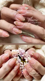 🩷シアーピンクの 血色ピンク【定額 ピンクカラー:オフ別途追加】10本迄オーロラホロok.通常ミラーアートは10本無料