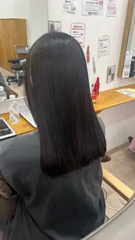 「ブリーチ毛にもかけれる‼️」「酸性ストレート」+「トリートメント」¥20,900→¥9,500