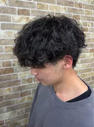 《ミニモ限定》メンズカット➕スパイラルパーマ➕トリートメント【プードルパーマ・スペインカール・バロックパーマ】
