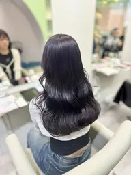 暗髪限定🖤トーンダウンワンカラー【ワンカラー➕トリートメント超音波アイロン付き⭐️】ロング料金なし‼️