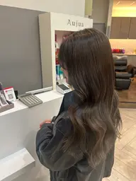 [‎🫧💥‎透明感爆発💥🫧]ブリーチなしWカラー ＋ 内部補修トリートメント