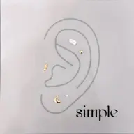 💎耳つぼジュエリー両耳10粒💎 【Simple】