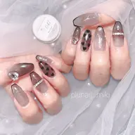 長さ盛っちゃってからhappy designコース♡長さ出し１０本、アートし放題パーツつけ放題♡オフ無料♡