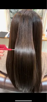 カラー➕髪質改善ストレート🪄