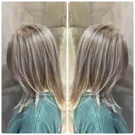 ｛ハイトーンな外国人風カラーには欠かせません❗️Wカラー✨｝ブリーチ＆全体染め透明感カラー&コーティングトリートメント