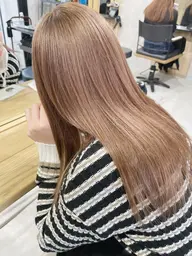💫透明感hair💫抜け感カラー＋ケラチントリートメント💫　ホワイトブリーチ　ホワイトカラー　ホワイトベージュ
