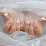 💎トレンドワンホンネイルB、ストーン付け放題💎【ワンホンＡよりベースデザインが沢山有ります。レースやフレンチなど】