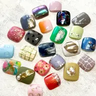 ◎フット◎【オフなし】ワンカラー＋親指アート