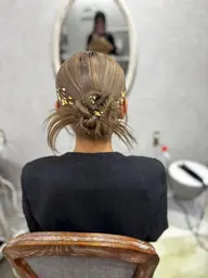 🩵カチモリヘアセット金箔銀箔付き🩵