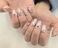 ジェル☆キラキラシェルデザイン