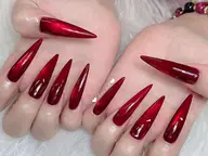 ★練習モデル★チップ長さだし10本★マグネット／フラッシュ／パールネイル(現金のみ)