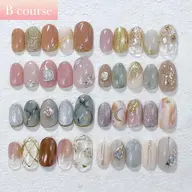 定額コース🅱️6500円💰色更可🎨オフ無料💅7480円→6500円 💰フォトにサンプル有🙆‍♀️ドライケア込