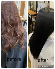 ヘアカラー　ミニモ限定！シャンプーブロー込み！