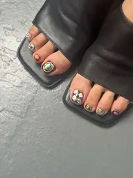 【jrネイリスト】フット10本アート 11260円 ◯他店オフ 1100円