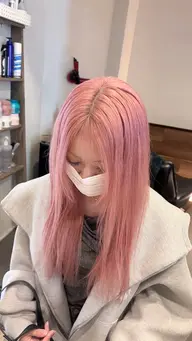 《当日ご予約限定》ཐིཋྀ【2bleachで艶ハイトーン🍑♡】🌟ブリーチオンカラー＋メンテカット＋トリートメント🍨