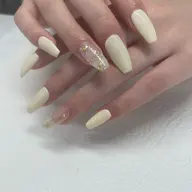 💅hand チップ長さだしシンプル