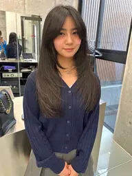 【2回目​〜​】🩵韓国レイヤーカット🩵（レイヤーカット/学割/ハッシュカット/センターパート/シースルー）