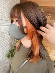 【 ご新規様限定🫧 】インナーカラー🍊