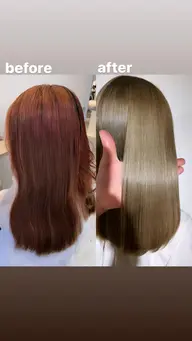 🟦🟩【1日2名様限定‼️】カット➕髪質改善カラー➕システムトリートメント5step🟥🟨