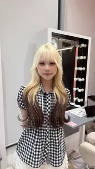 【期間限定クーポン】ブリーチ（全頭orリタッチ）.フルカラー🎀ロング料金¥1100.指名料¥550