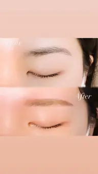 【アイブロウ】垢抜け眉に🎀メイク仕上げ付き👀