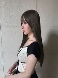 酸性ストレート＋前髪カット