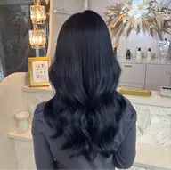 ワンカラー + Asian treatment ෆ⸒⸒#ブリーチなし#艶カラー#韓国風巻き#コテ巻き#顔周りカット