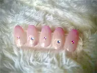 マグネットカラーグラデーションシャボン玉デザイン（オフなし、ケア付）🫧🩷　　　　　　　　　オフあり➕300円➕30分