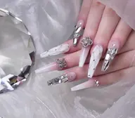 【平日限定】【長さだし】10本 デザイン&パーツつけ放題 コース -     オフ込み