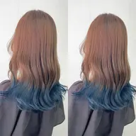 【伸びても気にならない】🎠グラデーションカラー（ケアブリーチ/カラー込み）➕1stepトリートメント🎠