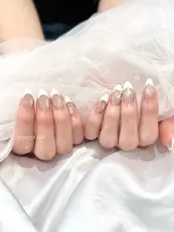 【minimo限定】フレンチネイル🕯パーツ･デザイン代別途 パラジェル使用𓂃꙳⋆