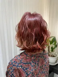 カット✂️+カラー🩷+パーマ💫 メンズもOK🙆♂️!トリートメントも込みです!