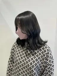 ナチュラル透明感カラー&3ステップトリートメント