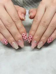 🎀チップ長さだし10本+当店定額デザイン・ベースカラー変えれ「ジェルオフ無料」