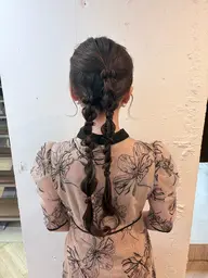 【️ ︎💕︎お呼ばれヘア 💕︎ 】ふわふわ編みおろし 🤍🫧