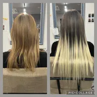 ✨✨変身コース✨✨Wカラー【ブリーチ込み】+カット+TOKIOトリートメント+高品質人毛シールエクステ80枚¥29900