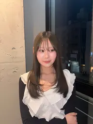【赤みを消したい方に是非】赤みを消して透明感UP‼️ブリーチなし寒色カラー🫐🧱🔷(平日限定)