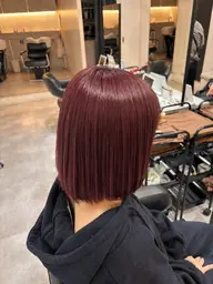 【平日限定‼️】切りっぱなしボブカット【0円‼️】➕透明感ワンカラー🫧🩷（トリートメントなし）19時​〜​