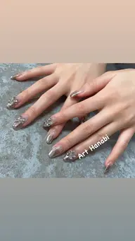 ミラーネイルデザイン💅★*オフなしドライケア付き