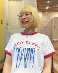 ダブルカラー（ケアブリーチ）+髪質改善ハホニコトリートメント(ケアプロ付き)